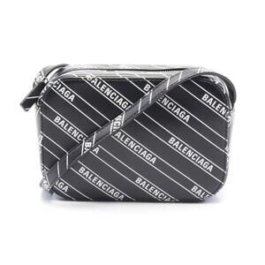 Balenciaga Camera Bag Leather Shoulder Black White